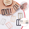 WADORN 24Pcs 6 Colors Alloy Slider Buckles FIND-WR0010-73-3