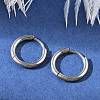 Tarnish Resistant 202 Stainless Steel Huggie Hoop Earrings X-EJEW-F111A-14mm-P-3