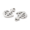 Non-Tarnish 316 Surgical Stainless Steel Charms STAS-Q314-14P-2