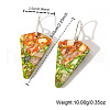 Natural Imperial Jasper Triangle Dangle Earrings MN2807-4