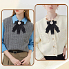 Bowknot Satin Rhinestone Brooches JEWB-WH0020-045-6