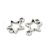 Tibetan Style Alloy Hollow Star Connector Charms TIBE-S324-25AS-2