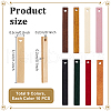   90Pcs 9 Colors Wood Pendant WOOD-PH0003-15-3