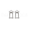 Non-Tarnish 304 Stainless Steel Pendant Rhinestone Settings X-STAS-N097-142P-1