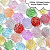 140Pcs 14 Styles Frosted Acrylic Beads MACR-YW0003-02-5