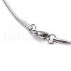 Non-Tarnish 304 Stainless Steel Herringbone Chain Necklaces NJEW-F261-19P-2