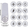 Iron Metal Stamps AJEW-BC0005-77C-2
