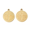 304 Stainless Steel Pendants STAS-R168-13G-1