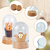 HOBBIESAY 4 Sets 2 Style Glass Dome Cover AJEW-HY0001-03-3