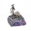 Electroplate Natural Amethyst Cluster Base Sculpture G-N347-01-3