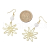 Alloy White Jade Dangle Earrings EJEW-JE06425-03-3