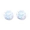 Opaque Acrylic Beads OACR-G016-27G-2