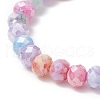 Glass Rondelle Beaded Bracelets for Women BJEW-JB09369-3