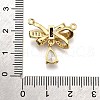 Brass Micro Pave Cubic Zirconia Pendants KK-K401-22G-3