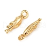 Ocean Theme Brass Charms KK-F902-07I-G-2