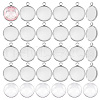 Unicraftale 62Pcs DIY Half Round Pendant Making Kits STAS-UN0021-32P-1