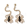 Halloween Alloy Tassels Studs Earrings EJEW-K274-01G-1