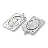 Brass Micro Pave Cubic Zirconia Pendants KK-C079-04P-2