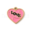304 Stainless Steel Enamel Charms STAS-P388-19B-G-1