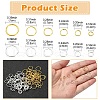1280Pcs Iron Open Jump Rings IFIN-YW0003-53-3