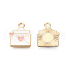 Alloy Enamel Pendants ENAM-S119-051C-1
