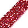 Electroplate Glass Beads Strands EGLA-A044-T3mm-B01-1