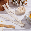 MAYJOYDIY US 5 Yards Shell Shaped Cotton Hollow Flower Lace Trim SRIB-MA0001-01-4