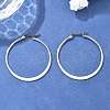 Tarnish Resistant 304 Stainless Steel Big Hoop Earrings EJEW-F105-18P-5