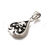304 Stainless Steel Pendants STAS-Z110-40AS-2