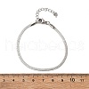 Non-Tarnish 304 Stainless Steel Herringbone Chains Bracelet for Men Women BJEW-D450-01P-03-5