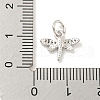 Rack Plating Brass Micro Pave Clear Cubic Zirconia Pendants KK-B093-10A-P-3
