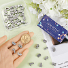 SUNNYCLUE 50POcs 10 Styles Alloy Rhinestone Slide Charms FIND-SC0009-79-3