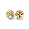 Handmade Resin Indonesia Round Beads IPDL-P005-07KCG-01-2