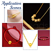 AHADERMAKER 64Pcs 4 Styles Brass Lucky Large Hole Beads KK-GA0001-59G-6
