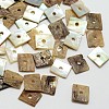 Square Natural Akoya Shell Beads SHEL-N034-02-1
