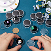 Round Jewelry Clear Plastic Loose Diamond Storage Box CON-WH20003-01A-01-3