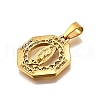 304 Stainless Steel Pendants STAS-B086-09A-G-2