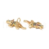 Rack Plating Brass Micro Pave Colorful Cubic Zirconia Pendants ZIRC-C040-48C-G-3