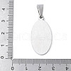 304 Stainless Steel Pendants STAS-S162-09GP-3