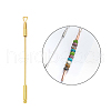 201 Stainless Steel Beadable Double Head Cuticle Pusher Nail Tools STAS-R161-01G-2