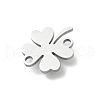 Clover Connector Charms PALLOY-JF03507-5