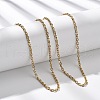 3MM 304 Stainless Steel Cable Chain Necklaces NJEW-T016-09G-1