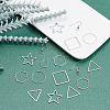 SUNNYCLUE DIY Geometry Brass Dangle Earring Making Kits DIY-SC0012-79-4