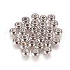 Tarnish Resistant 304 Stainless Steel Smooth Rondelle Beads STAS-M006-03-1