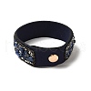 Faux Suede Snap Cord Bracelet BJEW-F428-11-5