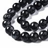 Natural Black Strawberry Quartz Beads Strands G-N328-46B-01-3