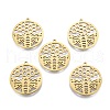 Ion Plating(IP) 201 Stainless Steel Pendant STAS-B027-10G-2
