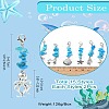 30Pcs 15 Styles Ocean Theme Alloy Pendant Decoration HJEW-CJ00038-8