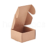Kraft Paper Box CON-WH0036-02-4