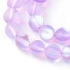 Synthetic Moonstone Beads Strands G-R375-8mm-A02-1